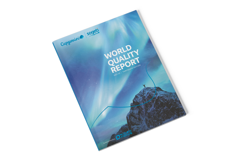World Quality Report 2021 2022 mockup