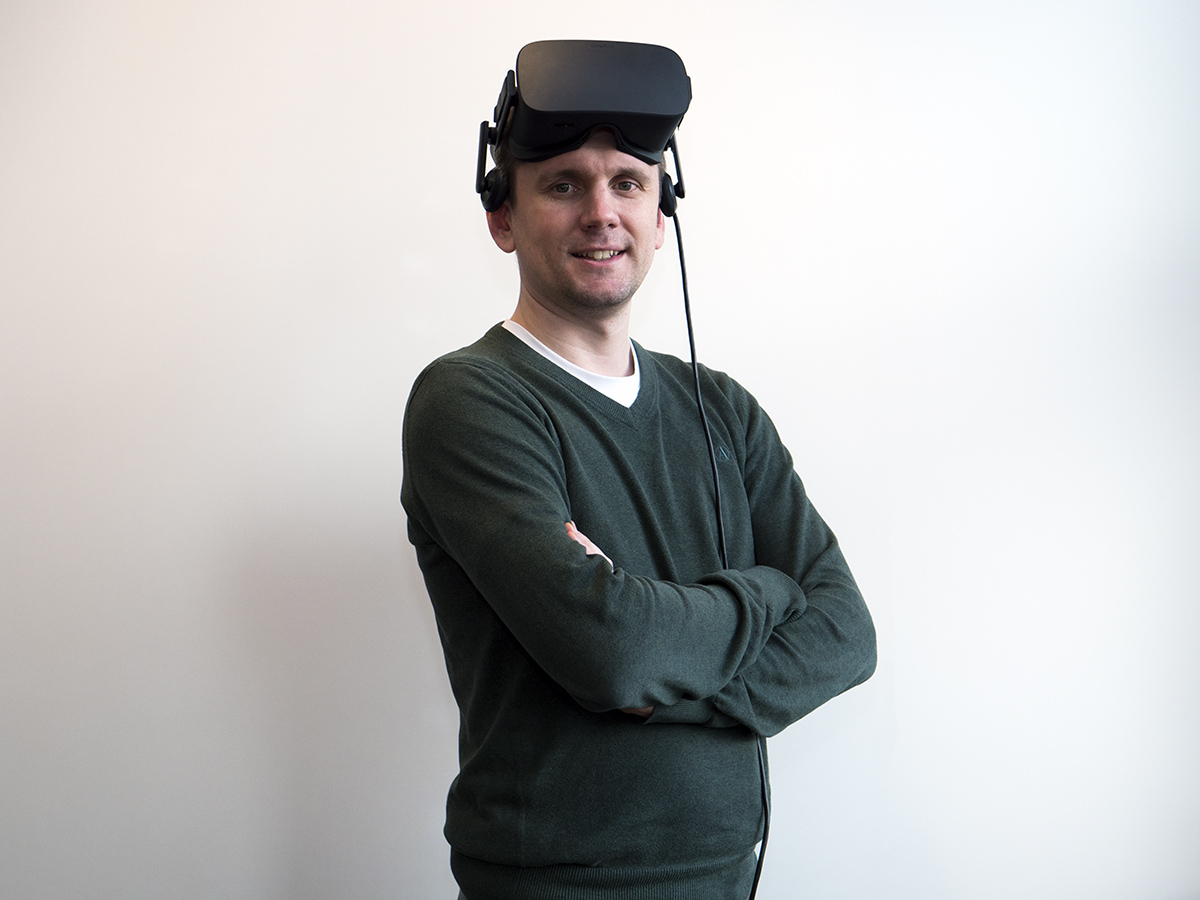 Vincent Wijnen met Oculus Rift