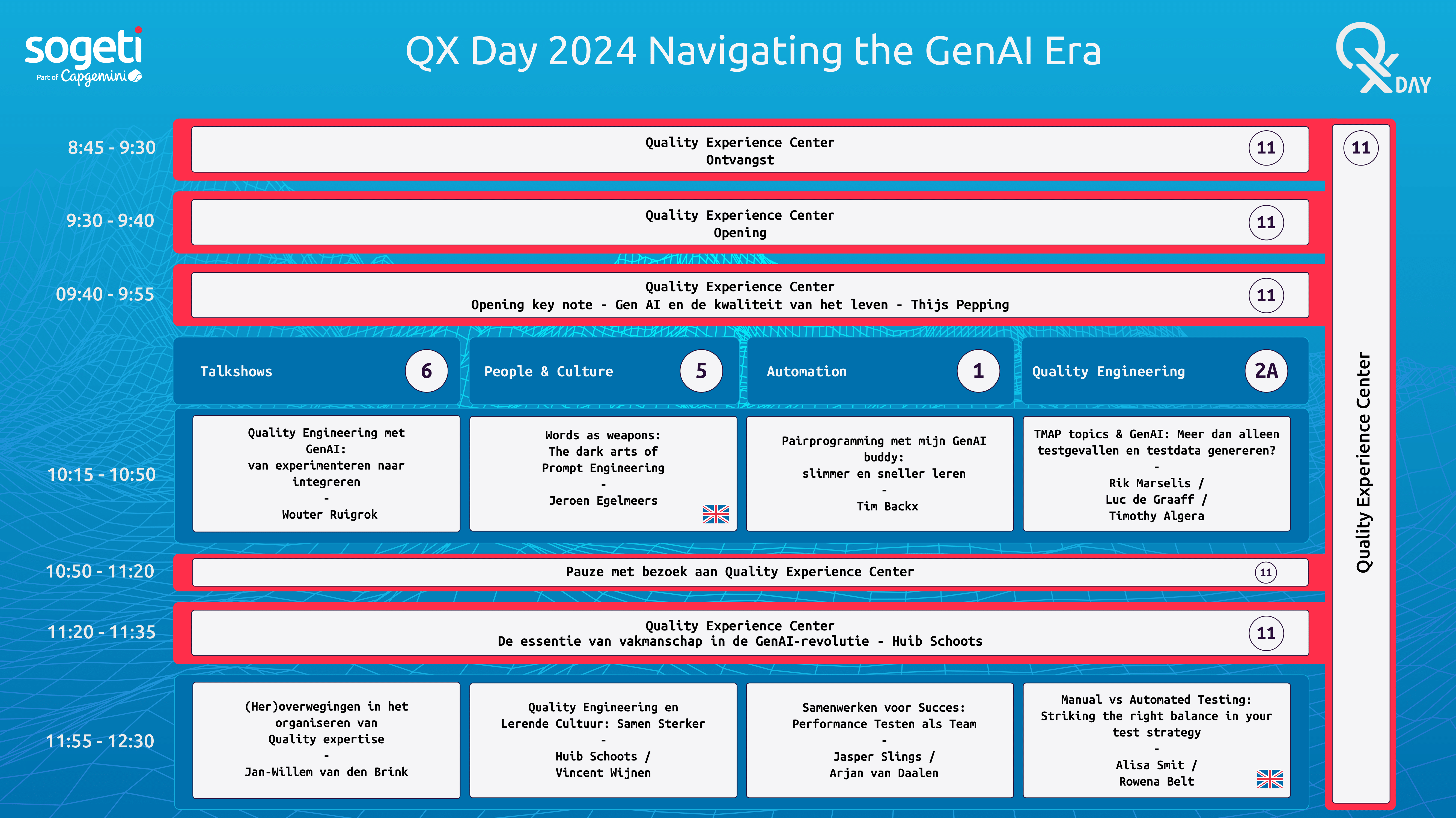 QX day 2024 programma 1